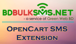 opencart sms module extension